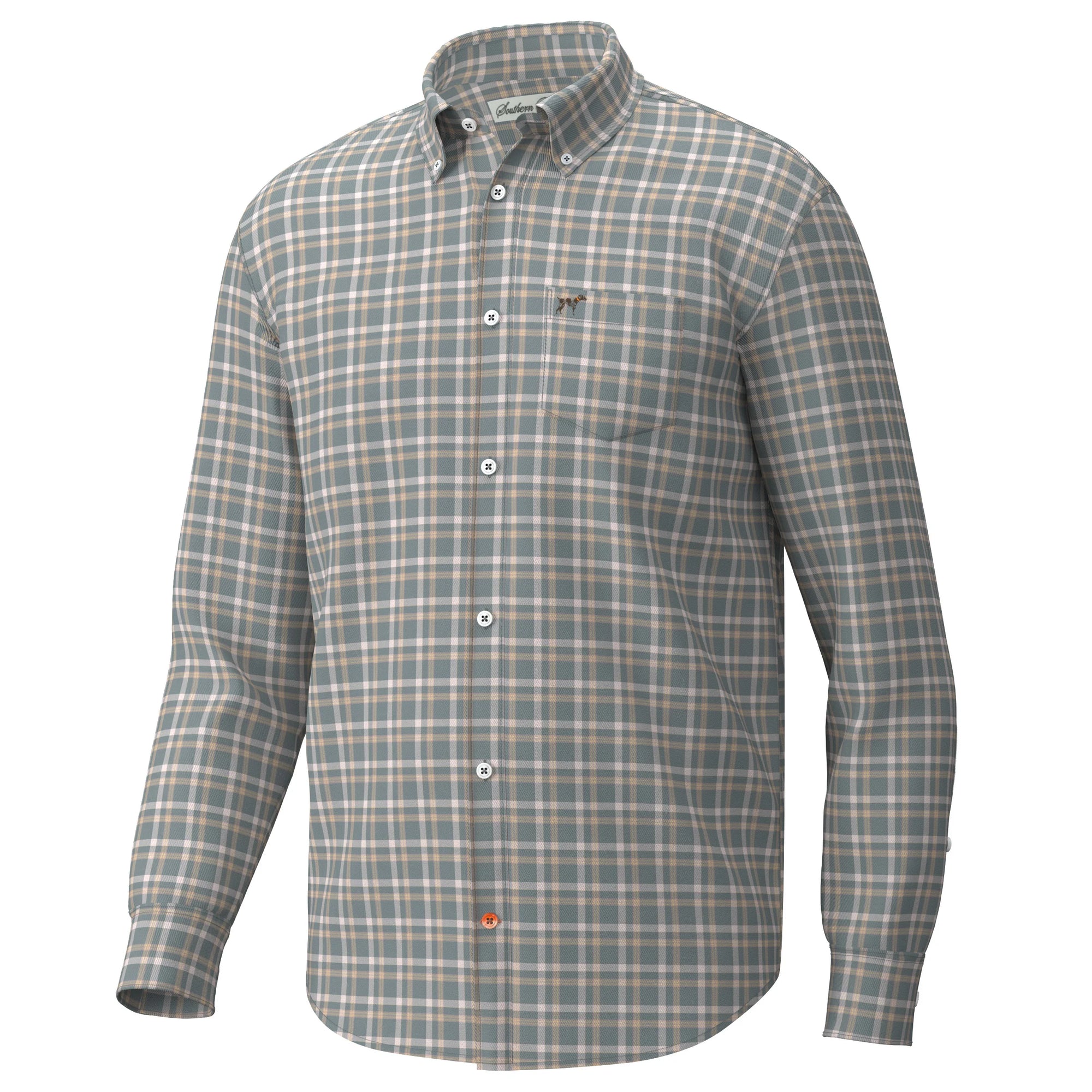 Southern Point Hadley Luxe Button Down Whitfield Plaid