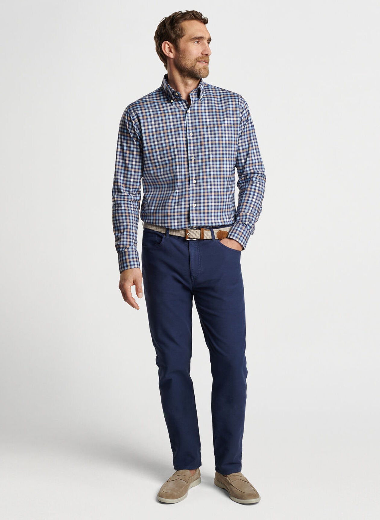 Peter Millar Chambly Crown Lite Cotton-Stretch Sport Shirt