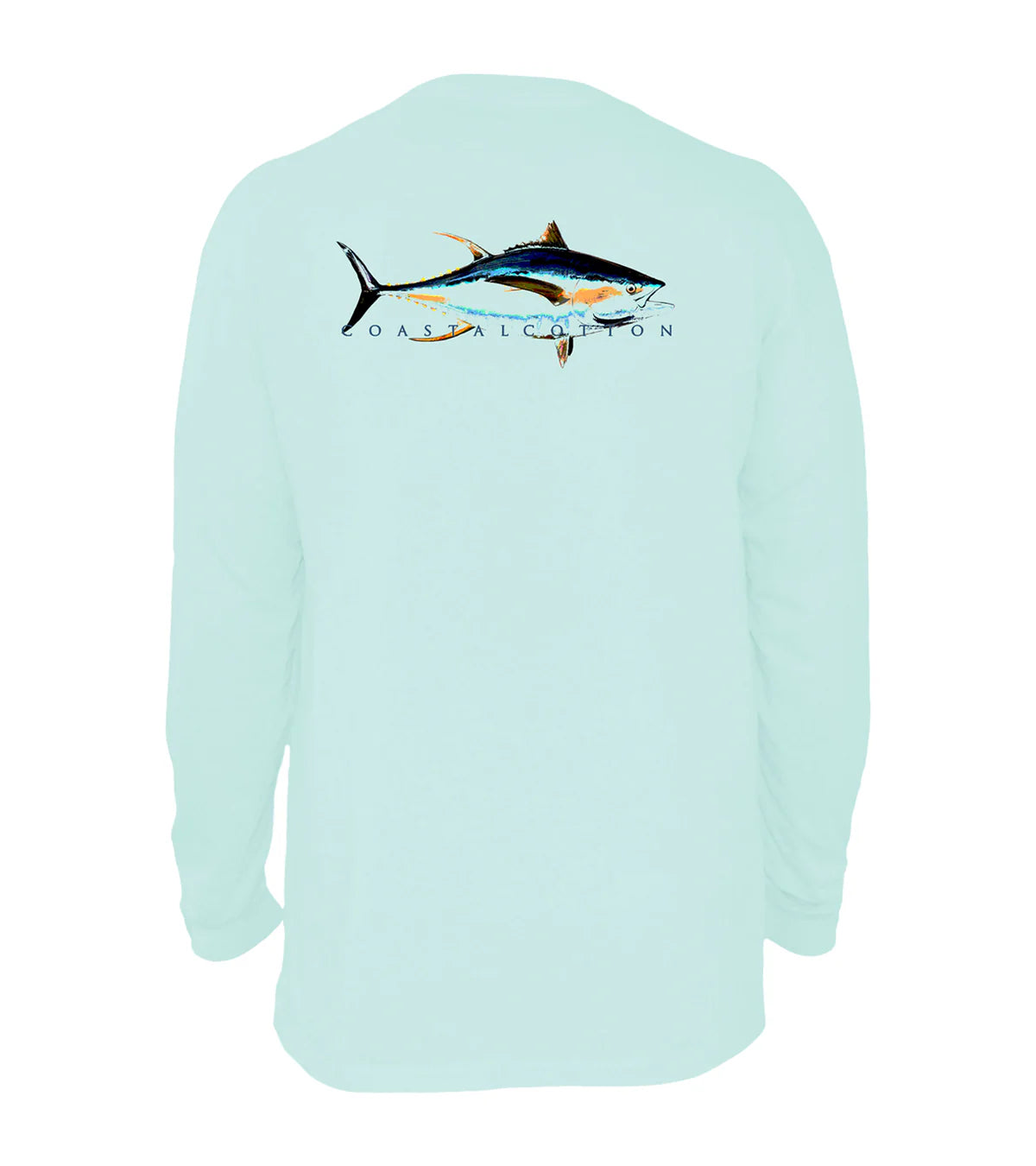 COASTAL COTTON Men's Tees Coastal Cotton Neon Tuna Long Sleeve || David's Clothing