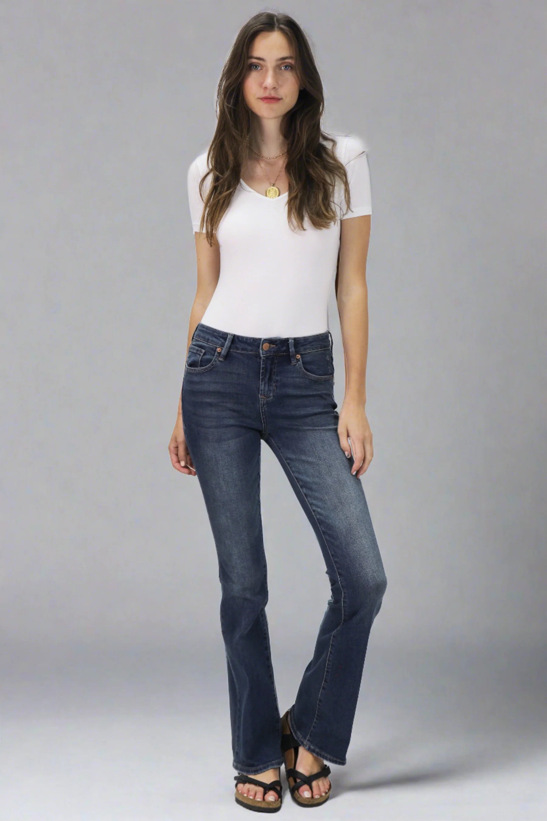 DEAR JOHN DENIM Women's Jeans Dear John Denim Jaxtyn High Rise Bootcut Jeans Millbridge || David's Clothing