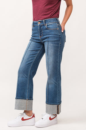 DEAR JOHN DENIM Women's Jeans Dear John Holly High Rise Cuffed Hem || David's Clothing