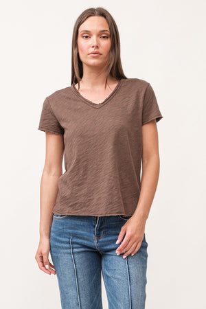 DEAR JOHN DENIM Women's Top DK OLIVE / XS Dear John Vanya Top || David's Clothing DNK2085D9