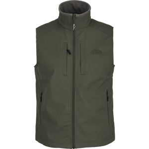 DRAKE CLOTHING CO. Men's Jackets KALAMATA OLIVE / M Drake Windproof Soft Shell Vest || David's Clothing DS7522KMO