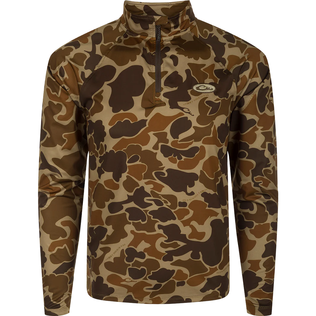 DRAKE CLOTHING CO. Men's Pullover Drake EST Microlite Quarter Zip Pullover || David's Clothing