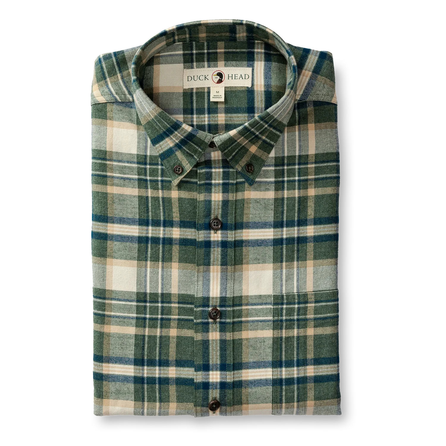 DUCK HEAD Men's Sport Shirt Duck Head Cotton Flannel Sport Shirt || David's Clothing