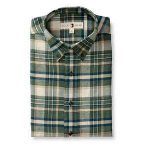 DUCK HEAD Men's Sport Shirt Duck Head Cotton Flannel Sport Shirt || David's Clothing