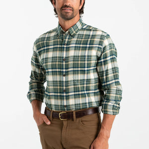 DUCK HEAD Men's Sport Shirt Duck Head Cotton Flannel Sport Shirt || David's Clothing