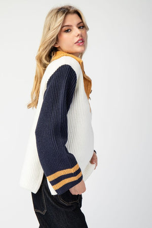 ee:some Women's Sweaters Sailor Collar Sweater Pullover Top || David's Clothing