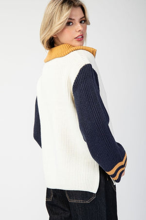 ee:some Women's Sweaters Sailor Collar Sweater Pullover Top || David's Clothing