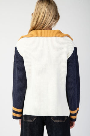 ee:some Women's Sweaters Sailor Collar Sweater Pullover Top || David's Clothing