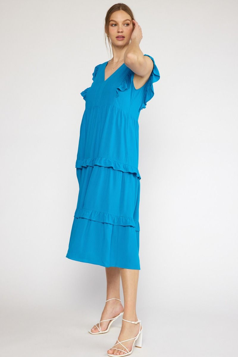 Nylon Spandex Fancy Layered Ruffle Dress 761D64 PT – Barbara Gerwit :  Women's Resort Wear