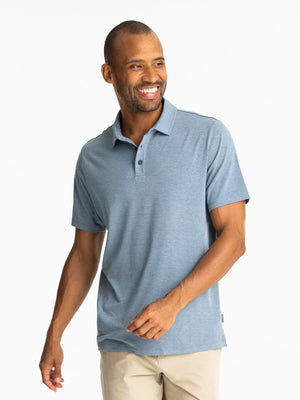 FREE FLY APPAREL 9-Men's Knit Shirts HEA DEEPWATER / M Free Fly Men's Bamboo Flex Polo II MFXPOL443