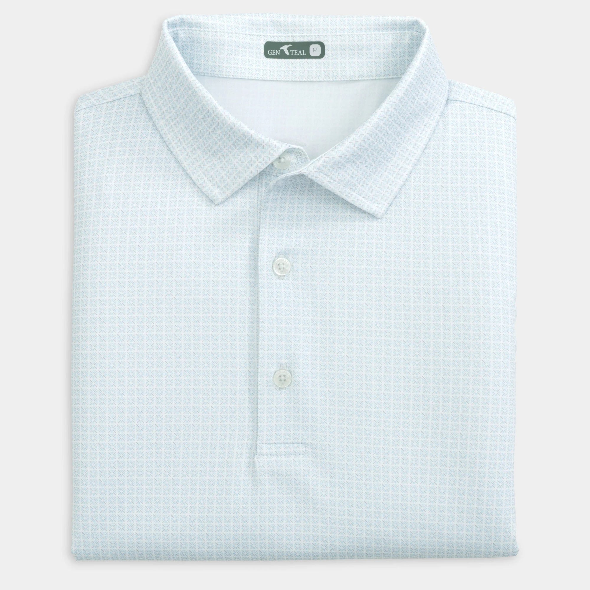 GENTEAL Men's Polo Genteal Tile Printed Performance Polo || David's Clothing