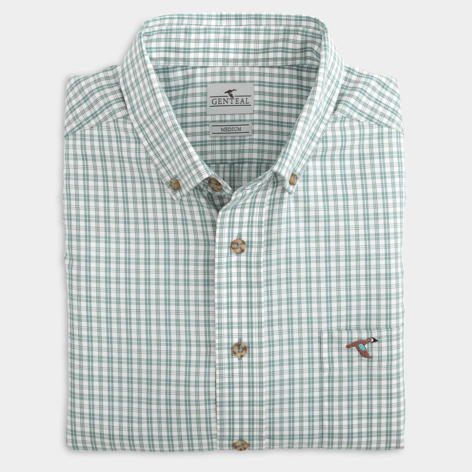 GENTEAL Men's Sport Shirt IVY / M Genteal Rhodes Cotton Sport Shirt || David's Clothing 4104149