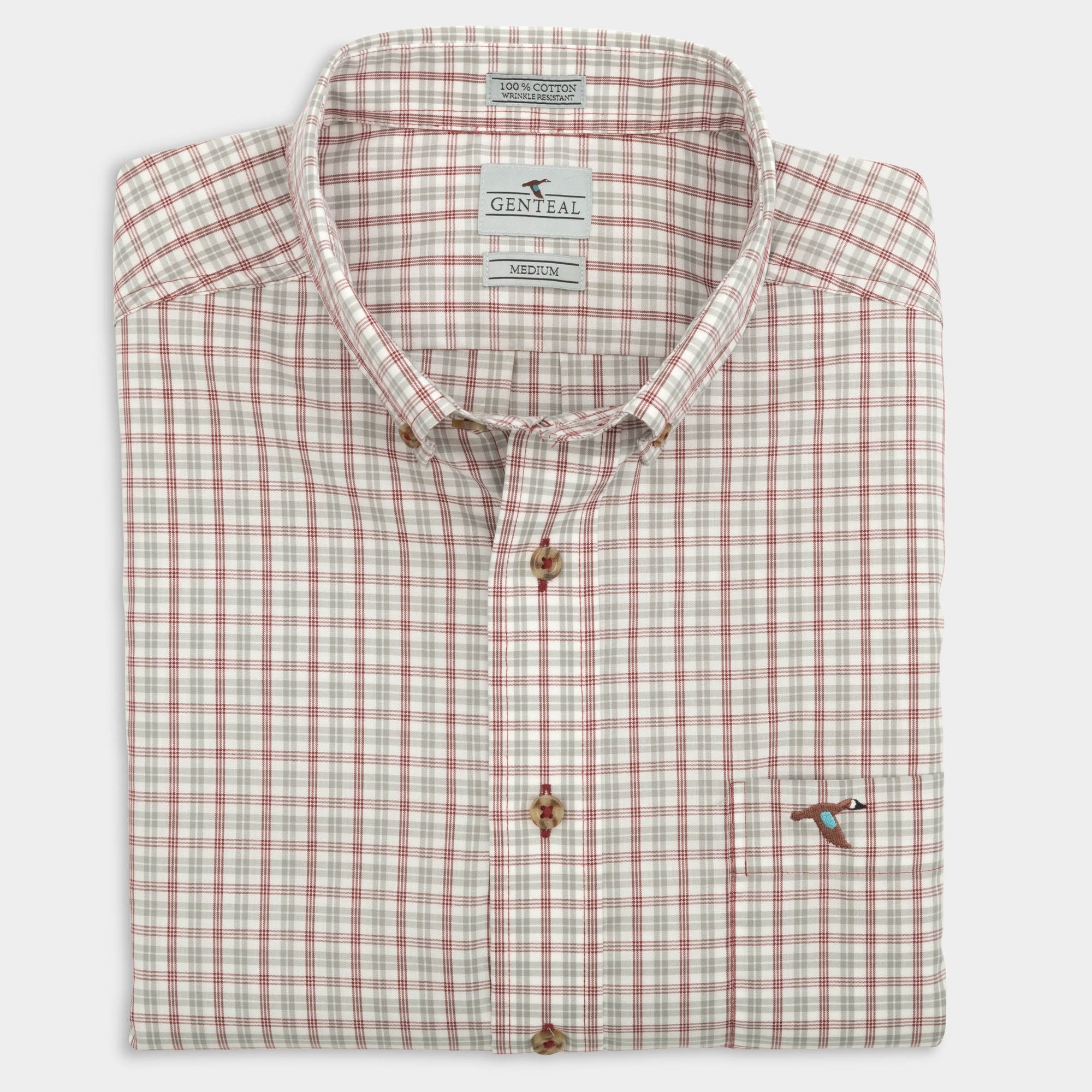 GENTEAL Men's Sport Shirt IVY / M Genteal Rhodes Cotton Sport Shirt || David's Clothing 4104149