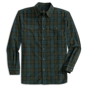 HEYBO OUTDOORS Men's Sport Shirt MIDNIGHT / M Heybo Darden Corduroy Shirt || David's Clothing HEY4090