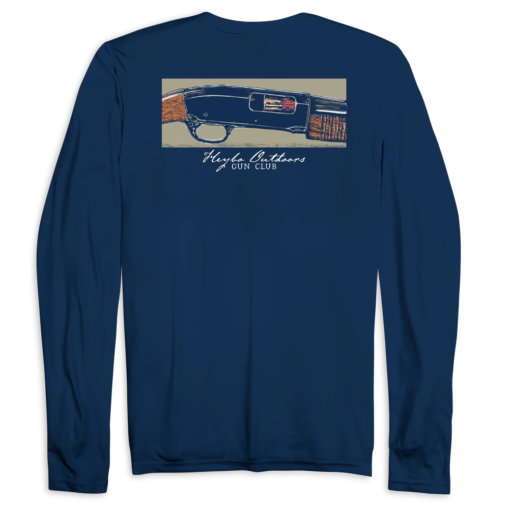 HEYBO OUTDOORS Men's Tees Heybo Pump Gun LS Tee || David's Clothing