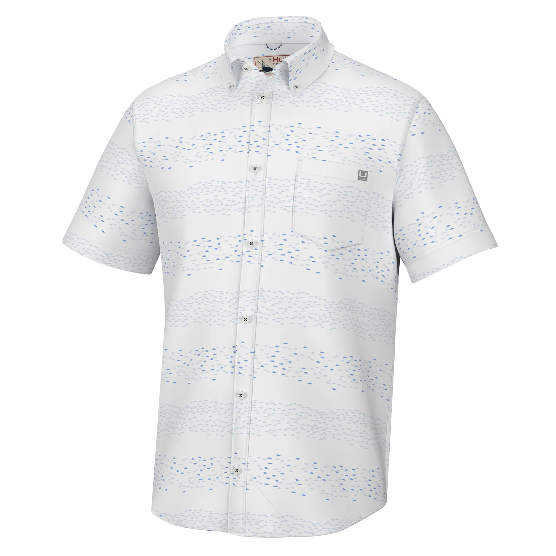 HUK FISHING Men's Sport Shirt HUK Kona Print Button-Down || David's Clothing