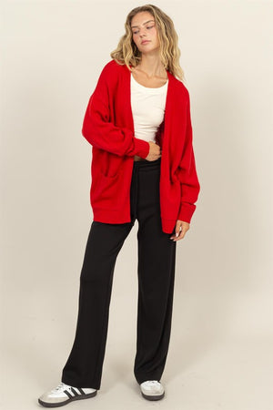 HYFVE INC. Women's Sweaters Oversized Open-Front Cardigan Sweater || David's Clothing