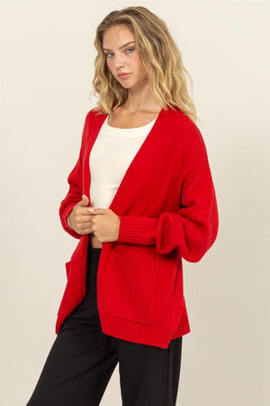 HYFVE INC. Women's Sweaters Oversized Open-Front Cardigan Sweater || David's Clothing