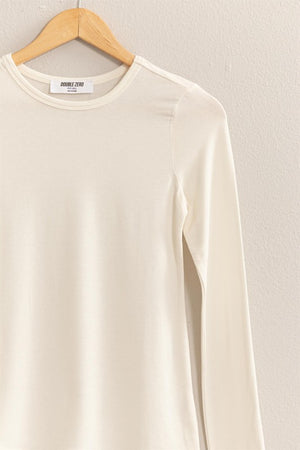 HYFVE INC. Women's Top Basic Long Sleeve Crew Neck Top || David's Clothing