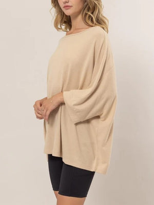 HYFVE INC. Women's Top Dolman 3/4 Sleeve Top || David's Clothing