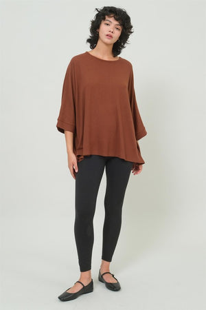 HYFVE INC. Women's Top Dolman 3/4 Sleeve Top || David's Clothing