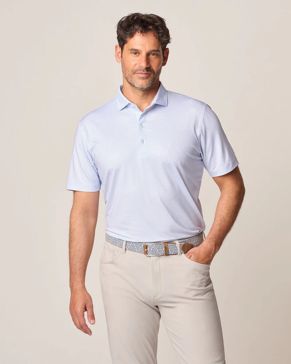 JOHNNIE O Men's Polo Johnnie-O Nadal Printed Jersey Performance Polo || David's Clothing