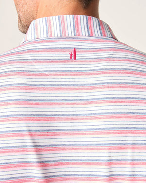 JOHNNIE O Men's Polo Johnnie-O Tyson Striped Jersey Performance Polo || David's Clothing