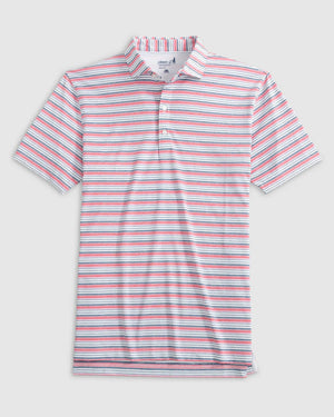 JOHNNIE O Men's Polo Johnnie-O Tyson Striped Jersey Performance Polo || David's Clothing