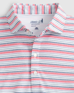 JOHNNIE O Men's Polo Johnnie-O Tyson Striped Jersey Performance Polo || David's Clothing