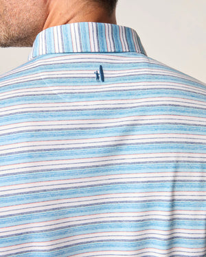 JOHNNIE O Men's Polo Johnnie-O Tyson Striped Jersey Performance Polo || David's Clothing