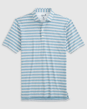 JOHNNIE O Men's Polo Johnnie-O Tyson Striped Jersey Performance Polo || David's Clothing