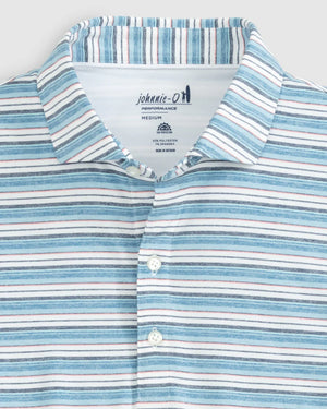 JOHNNIE O Men's Polo Johnnie-O Tyson Striped Jersey Performance Polo || David's Clothing