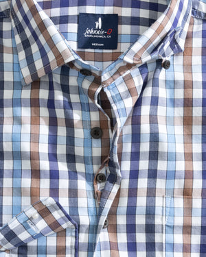 JOHNNIE O Men's Sport Shirt Johnnie-O Tucked Cotton Blend Button Up Shirt - Dartmouth || David's Clothing