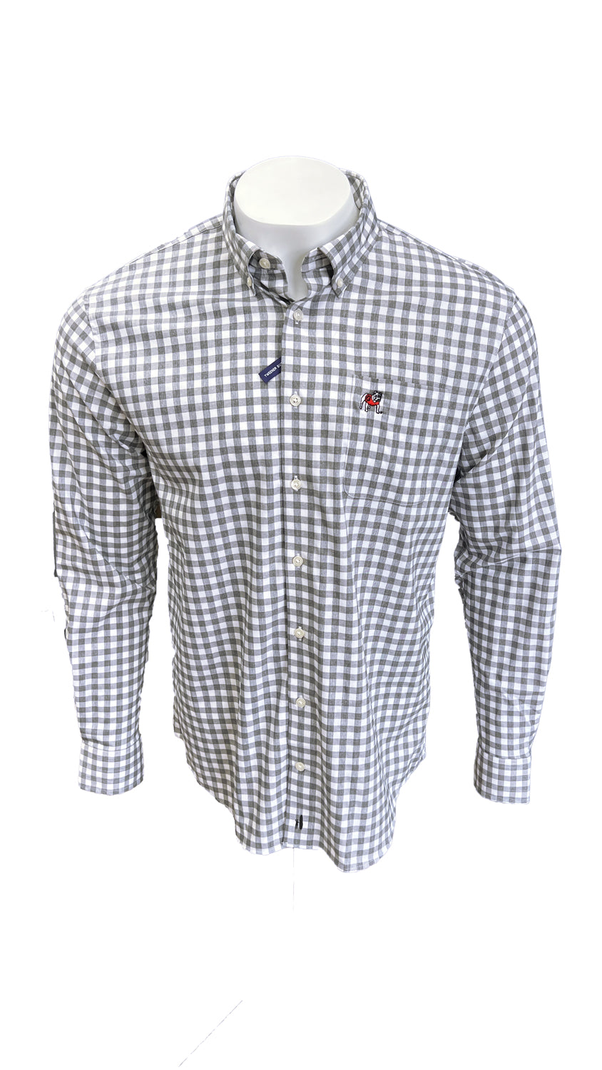 JOHNNIE O Men's Sport Shirt Johnnie-O  UGA Archies Performance Button Up Shirt || David's Clothing