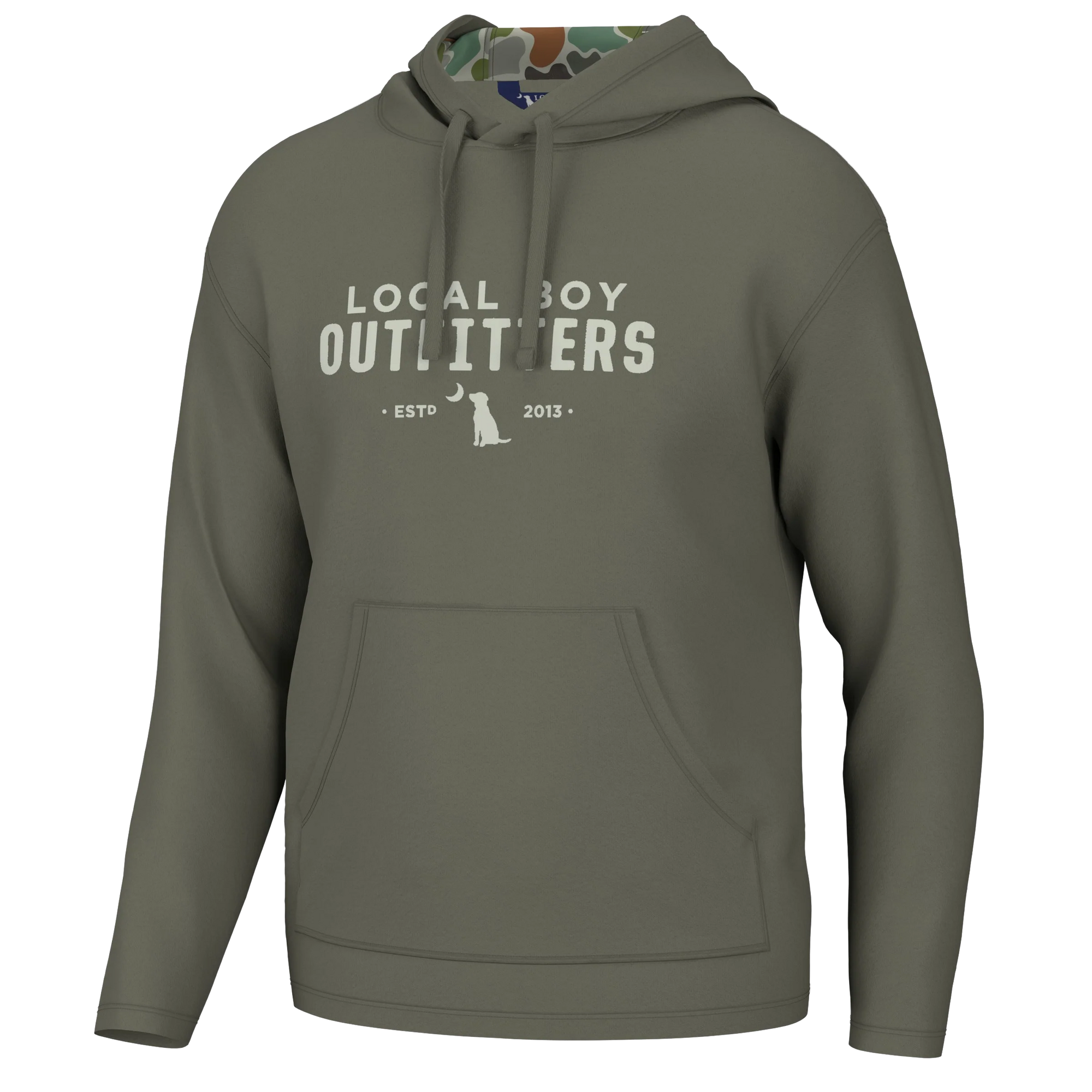 LOCAL BOY OUTFITTERS 13-Mens Jackets Local Boy Poly-Fleece Hoodie || David's Clothing