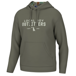 LOCAL BOY OUTFITTERS 13-Mens Jackets Local Boy Poly-Fleece Hoodie || David's Clothing