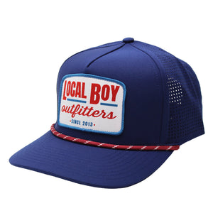 LOCAL BOY OUTFITTERS Men's Hats NAVY Local Boy Dockhand Perf Rope Hat || David's Clothing L3000286