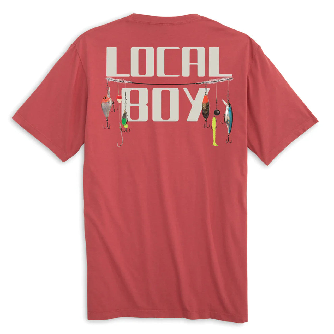 LOCAL BOY OUTFITTERS Men's Tees Local Boy Lures Tee - Brick || David's Clothing