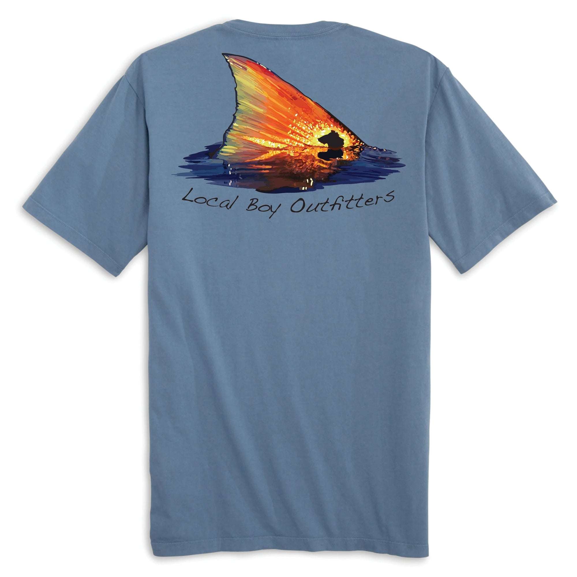 LOCAL BOY OUTFITTERS Men's Tees Local Boy Redfish Tail T-Shirt || David's Clothing