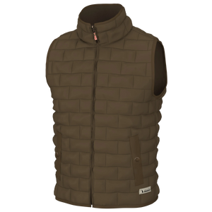 LOCAL BOY OUTFITTERS Mens Jackets MOCHA / M Local Boy Brick Quilted Vest || David's Clothing L1300042MCA