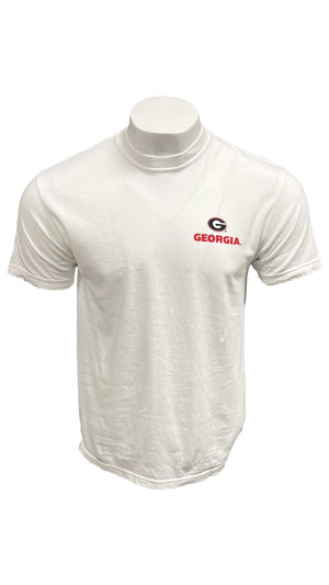 New World Graphics Men's Tees UGA Drawn Field Mascot Short Sleeve T-Shirt || David's Clothing