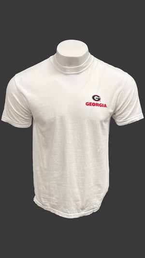 New World Graphics Men's Tees UGA Drawn Field Mascot Short Sleeve T-Shirt || David's Clothing