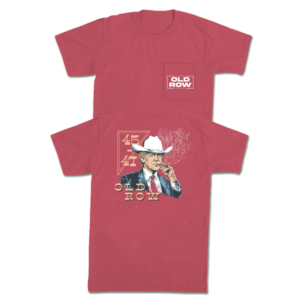 OLD ROW Men's Tees Old Row Cowboy Trump Pocket Tee || David's Clothing