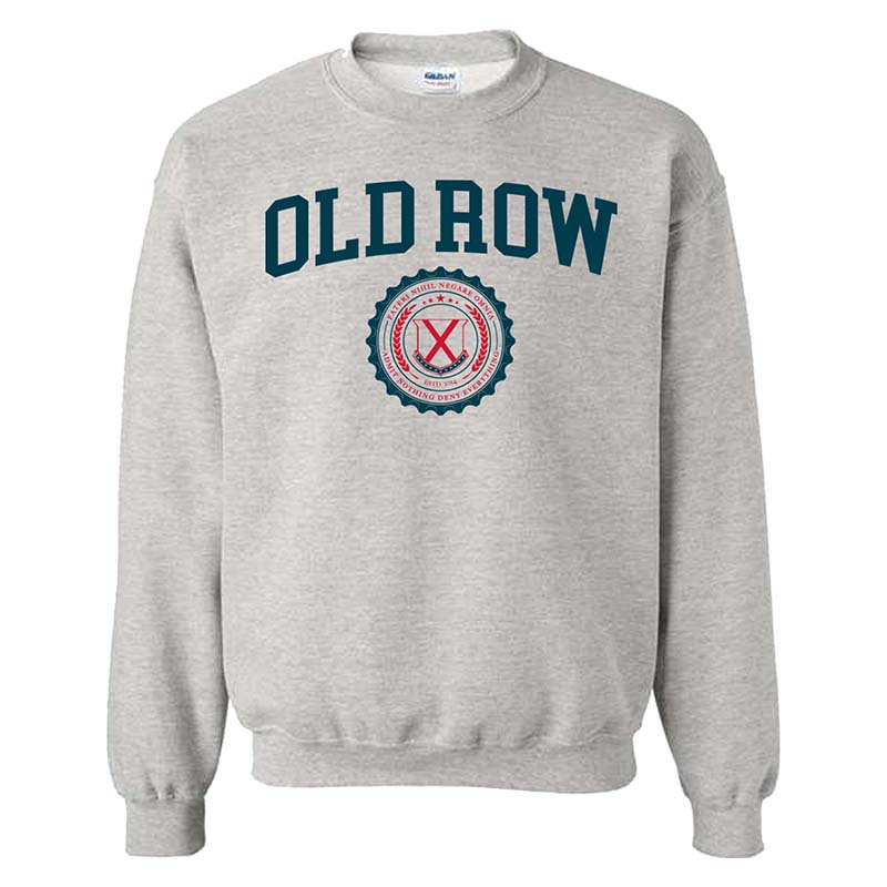 OLD ROW Women's Sweater Old Row Crest Badge Crewneck Sweatshirt || David's Clothing