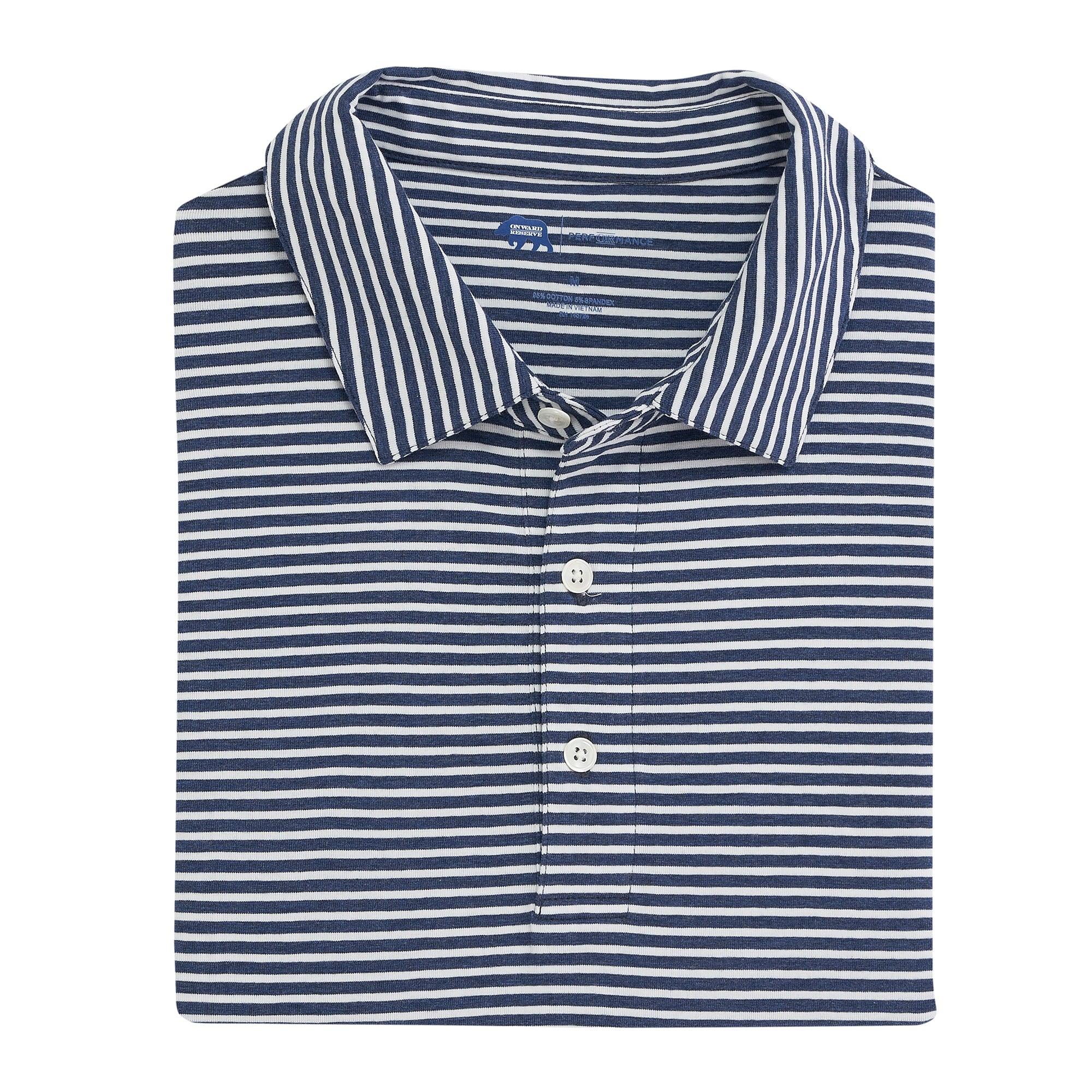 ONWARD RESERVE Men's Polo SKY / S Onward Reserve Row Stripe Icon Polo || David's Clothing 1MC00K208930