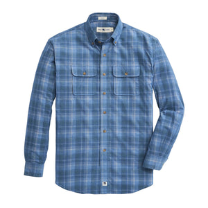 ONWARD RESERVE Men's Sport Shirt Onward Reserve Conon Corduroy Shirt - Smoke Pine || David's Clothing