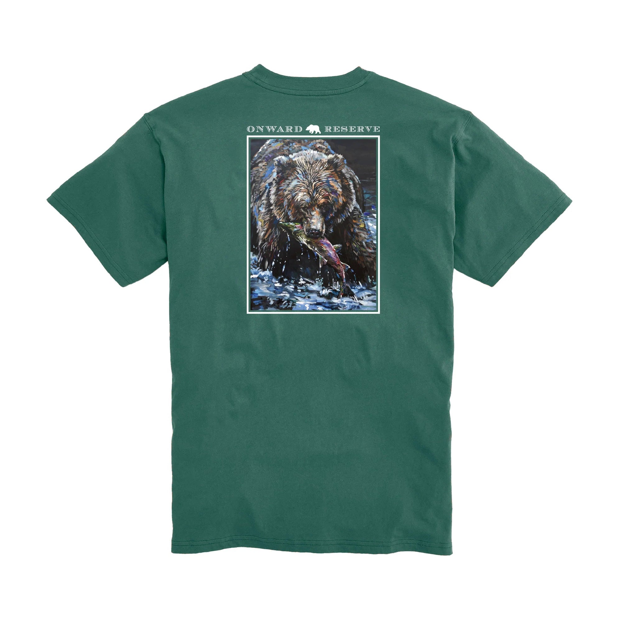 ONWARD RESERVE Men's Tees Onward Reserve Hunter Gatherer Tee - Posy Green || David's Clothing