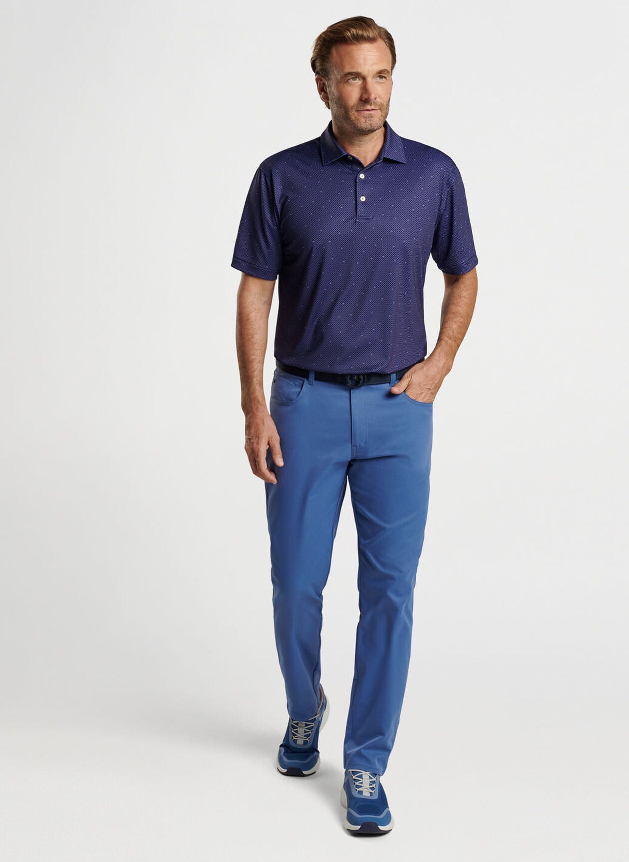 PETER MILLAR Men's Polo Peter Millar North Star Performance Jersey Polo || David's Clothing